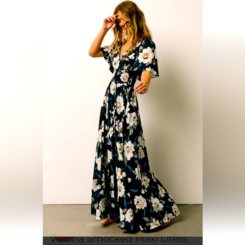 Smocked maxi dress